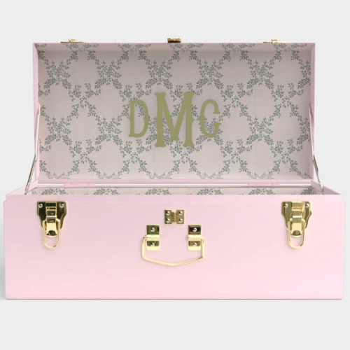 Petite Trunk - Pink - Ivy Trail / Embroidery