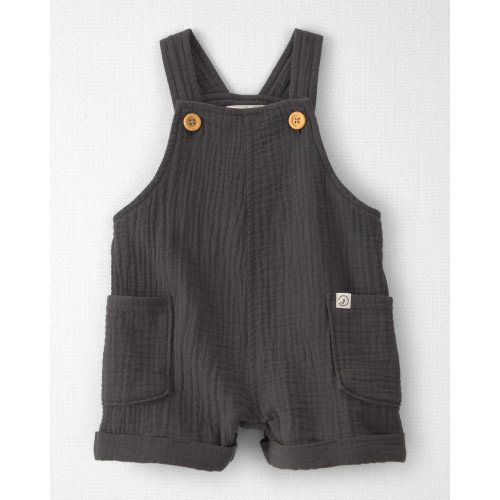 12M Baby Organic Cotton Gauze Shortalls - Little Planet | Carter's