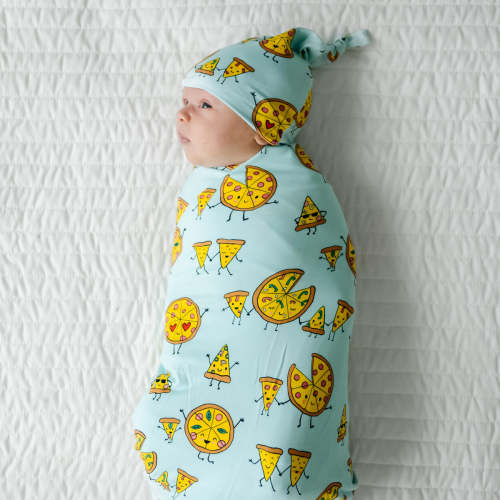Pizza Pals Swaddle & Hat Set