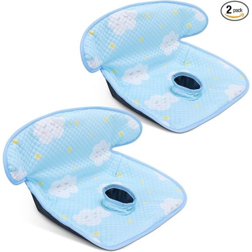 COOLBEBE Car Seat Protector for Potty Training, 2 Pack Dry Waterproof Car Seat Liner Toilet Training for Baby Infant Toddler, Piddle Pads Cover Car Seat Pad for Strollers & Carseat (Blue,2PC)