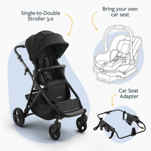 Mockingbird Infant Car Seat Adapter - Black