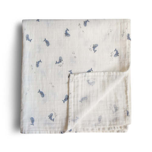 Organic Cotton Mushie Baby Muslin Swaddle Blanket