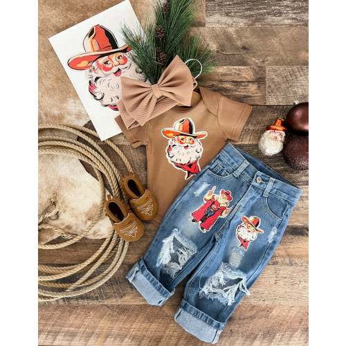 The Claus Denim Distressed Jeans(Kid) – theFRINGEDpineapple