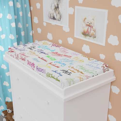 Character Signatures - Baby Changing Pad Cover