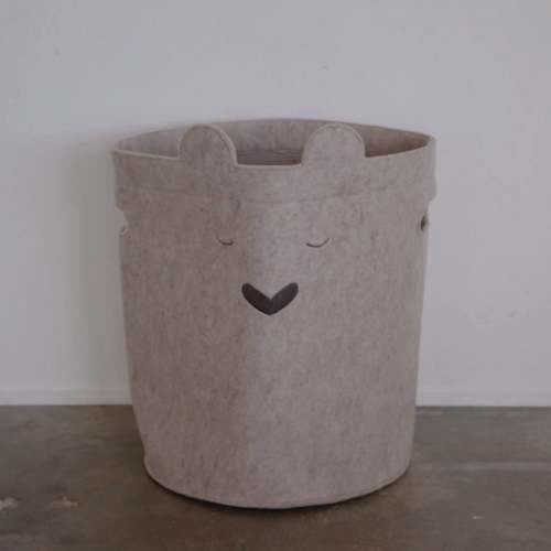 Bear Felt Laundry Hamper | Nursery Storage | Parker Baby Co.