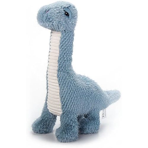 The Petting Zoo Brachiosaurus Stuffed Animal Plushie, Fuzzlez Dinosaur Animals, Blue Brachiosaurus Dinosaur Plush Toy 14 inches