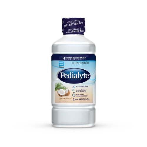 Pedialyte Electrolyte Drink, Coconut Burst, 1 Liter HSA/FSA Eligible