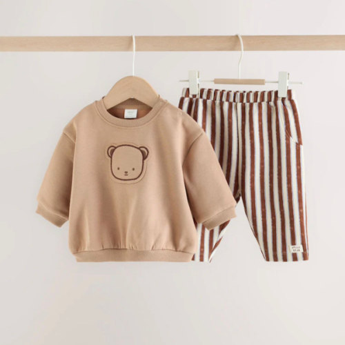 Buy Chocolate Brown Bear Baby Set Sweat Top and Trousers (0mths-2yrs) from Next USA