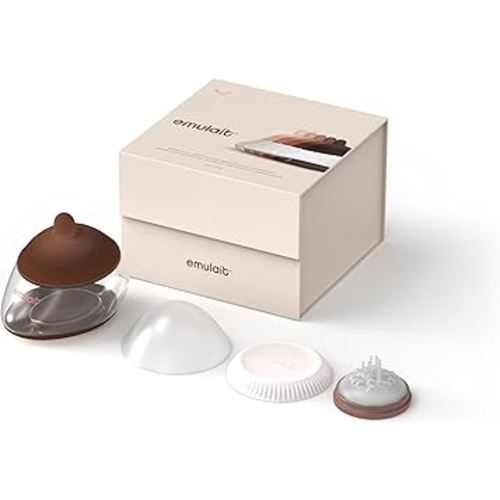 Emulait Anatomy Bottle Breast Shaped Baby Bottle - Deep - Shape 3 - Responsive Flow Valve