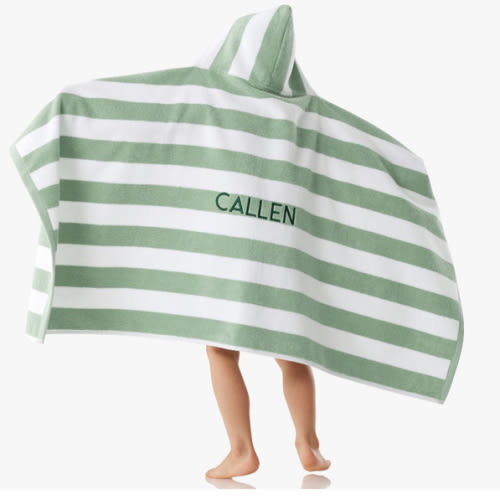 Rugby Stripe Kid Hooded Towel Collection