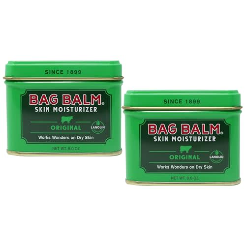 Bag Balm Vermont’s Original Pet Paw & Skin Balm – Moisturizing Salve for Dry, Cracked Paws, Noses & Rough Skin – 8 Ounce – 2 Pack