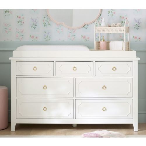 Ava Regency 7-Drawer Dresser & Topper Set (56w x 19d")