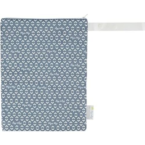 Itzy Ritzy Sealed Wet Bag with Handle – Wet Bag for Travel, Swimsuits, Cloth Diapers, Gym Clothes & Toiletries - Washable & Reusable with Water Resistant Lining - Measures 11” x 14” (Geo Arrows)