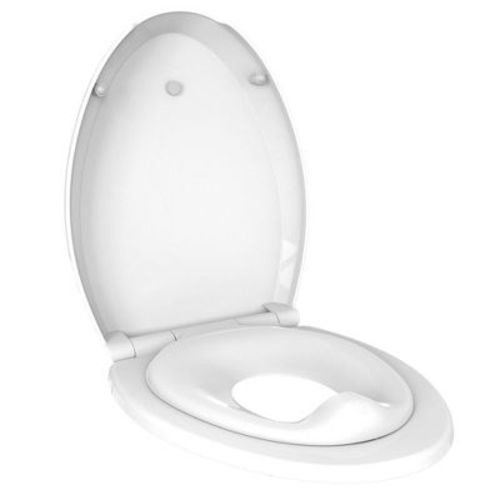 Jool Baby Quick Flip Toilet Seat with Built-In Potty Training Seat- Elongated