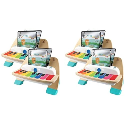Baby Einstein and Hape Magic Touch Piano Wooden Musical Toddler Toy, Age 6 Months and Up