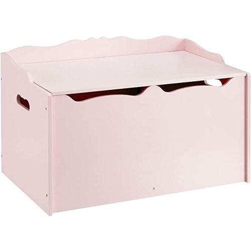 Pink Wooden Toy Storage Chest