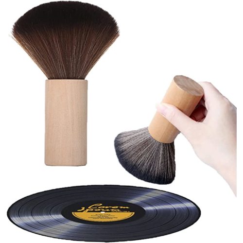 Turntable Vinyl Records Cleaner, Anti-Static Dust Cleaning Record Brush for Vinyl Albums LP CD Cartridge(1 Pcs)