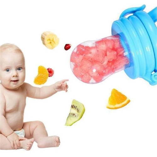 Nsxcdh Fruit Feeder Compressed Pacifier Silicone Safety Anti Choke Holes Easy Clean for Kids Girls and Boys Teething Food Holder Home