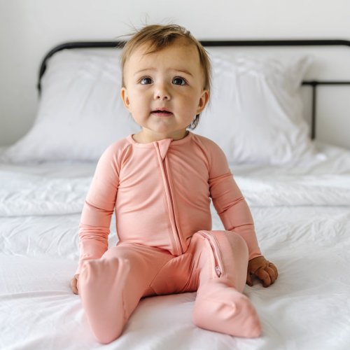 Peach Bamboo Viscose Zippy
– Little Sleepies