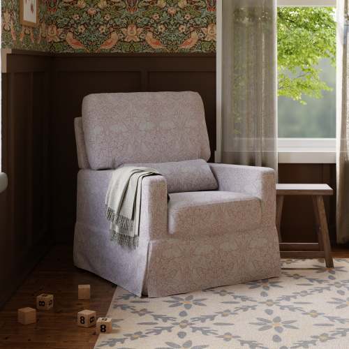 Namesake Morris & Co. x Namesake Crawford Pillowback Comfort Swivel Glider