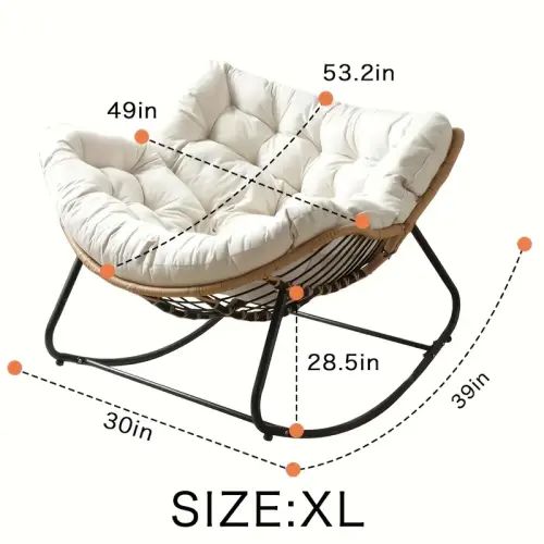 large outdoor rocking chair oversized rocking chair outdoor - Temu