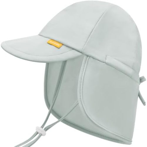 Adjustable Baby Sun Hats with UPF50+ & Neck Flap Protection - Perfect Swim & Play Toddler Hat for Girls & Boys