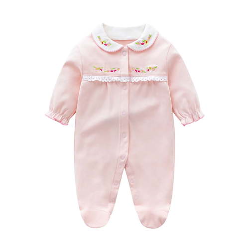 WRKEKC Newborn Infant Print Romper Footed Ruffle Crew Neck Snap Buttons Thickened Warm Snug Fitting Fall Winter OutFitting for Boys and Girls 0-18 Months