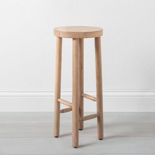 Shaker Drink Side Table - Natural - Hearth & Hand™ with Magnolia: Rubberwood, Farmhouse Style, No Assembly Required