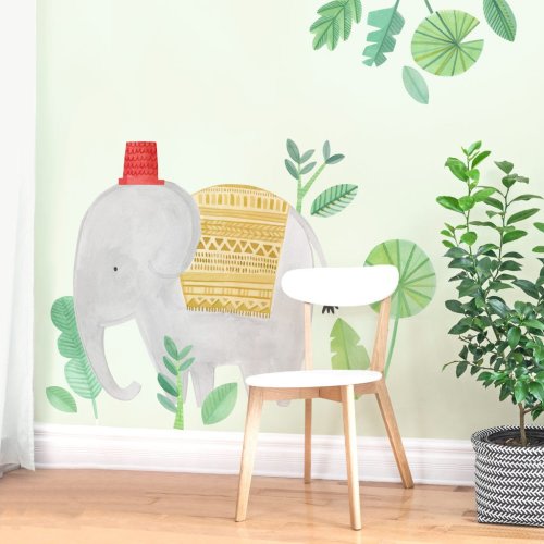 Modern Jungle Elephant Kit • Peel-and-Stick Wall Decals