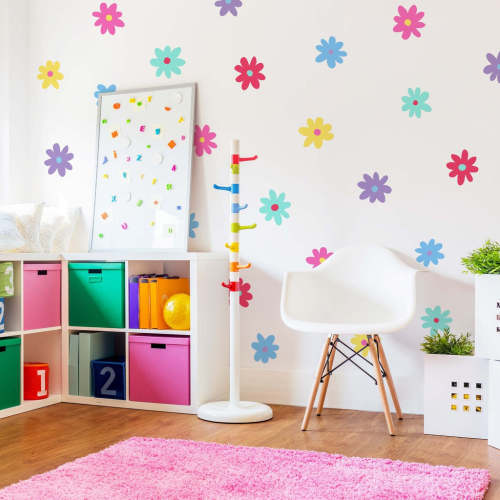 Colorful Daisy Wall Decals