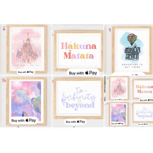 Dcp MIX & MATCH - PACK of magical prints, park treats, fantasy decor, Wdw, Mickey Prints, magical Print Set, Dcp Room, never grow up, Dcp