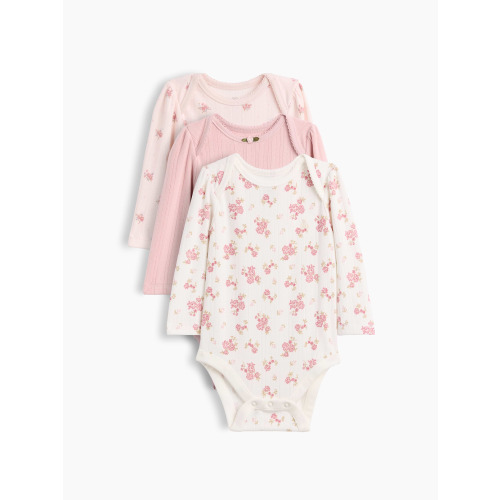 Baby Softspun Pointelle Bodysuit (3-Pack)