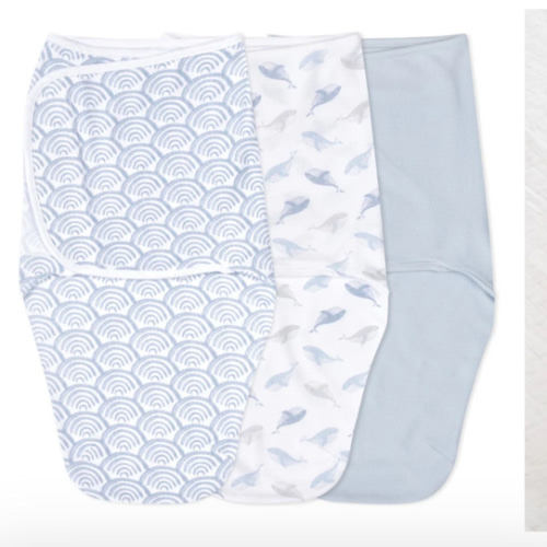 At Sea Easy Swaddle With No Zipper 0-3M | aden + anais