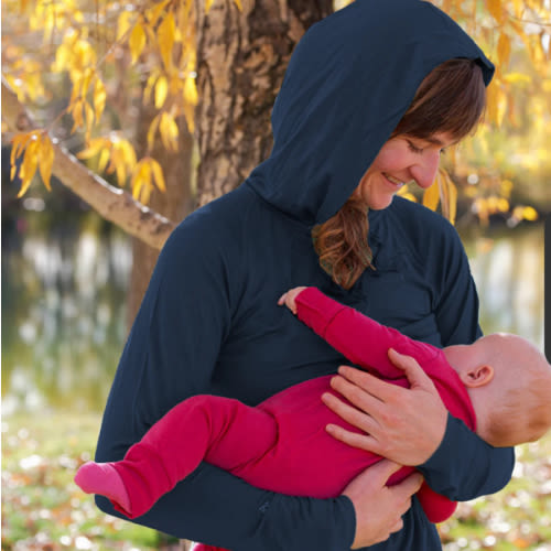 Iksplor Nursing Hoodie | 100% Washable Merino Wool