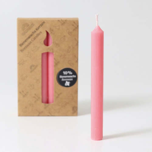 12 Grimm's Rose 10% Beeswax Candles in Box – Kinoko Kids
