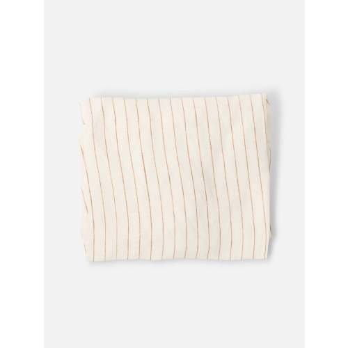 Sandalwood Pencil Striped Linen Baby Lounger Cover