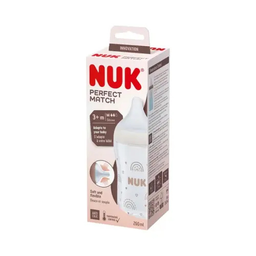Nuk Perfect Match Pp Bottle 260Ml White | Baby Bunting AU