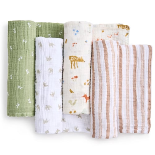 Cotton Muslin Swaddles - 4 Pack | Snuggle Bugz | Canada's Baby Store
