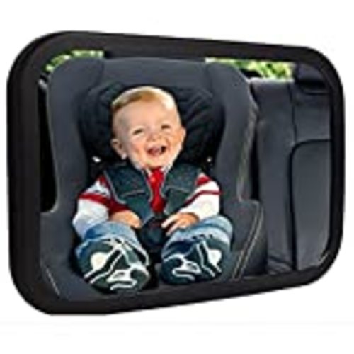 Amazon.com: Shynerk Baby Car Mirror, Safety Car Seat Mirror for Rear Facing Infant with Wide Crystal Clear View, Shatterproof, Fully Assembled, Crash Tested and Certified : Baby