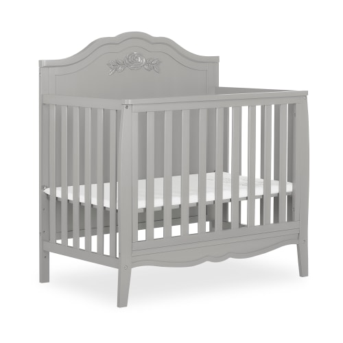 Slumber Baby Jasmine 3 in 1 Convertible Mini Crib, Platinum