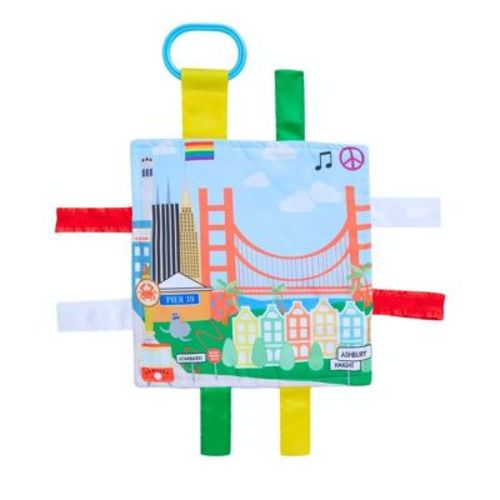 Baby Jack The Learning Lovey San Francisco City Landscape Baby Tag Crinkle Square Toy 8" x 8"
