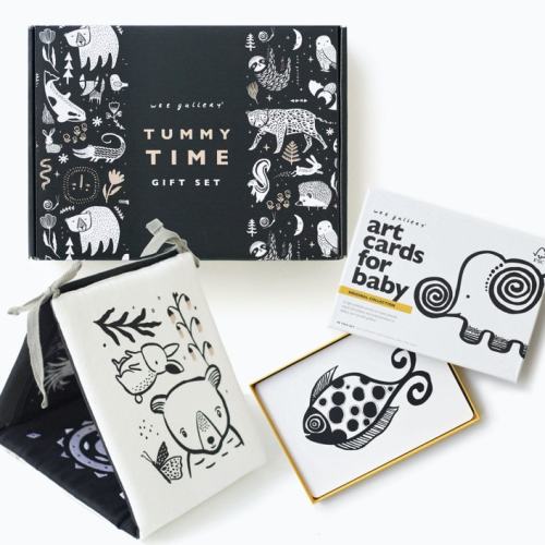 Wee Gallery Tummy Time Gallery and Original Art Cards Gift Set Marketplace Baby Toys by Wee Gallery