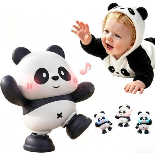 Cuddobaby Dancing Panda Musical Toy| Tummy Time 0-6M, Crawling 6-12M