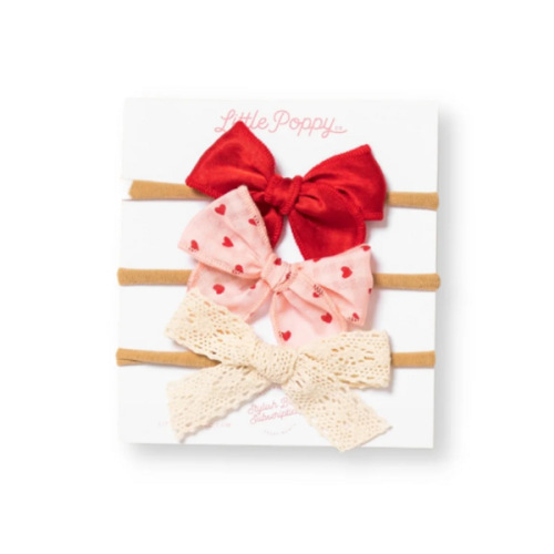 The Valentina Headband Bow Set – Little Poppy Co.