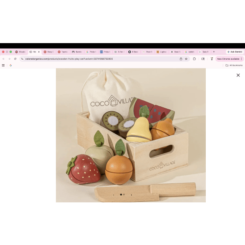 Wooden Fruits Play Set