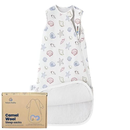 kaiya baby Unisex Sleeping Bag for Babies and Toddlers 1.0 Tog Sleep Sack 6-18 Months, Newborn Sleep Sack, Wearable Blanket Baby, One Piece Sleeveless Sleep Sack, Gifts for Baby
