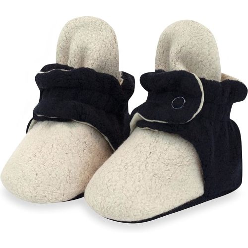 Zutano Unisex Fleece Baby Booties, Two Snap Closure, Newborn to 24 Months