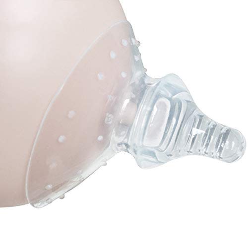 Haakaa Nipple Shield Breastfeeding with Carry Case Using for Protects Sore Cracked Nipples Flat Inverted and Latch On Difficulties to Help Mums Continue Breastfeeding,1 pc (Round Shape)