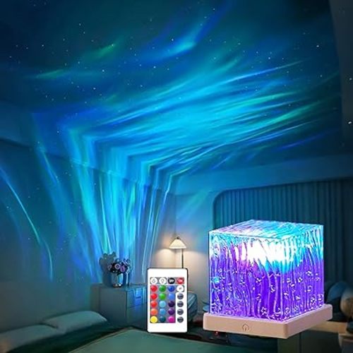 Northern Lights Projector,Aurora Sunset Ambient Lighting 16 Colors