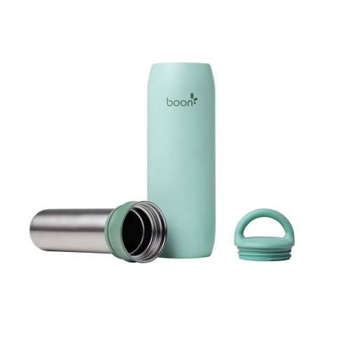 Boon FROSH Mint Stainless Steel Portable Milk Chiller - Keeps Breast Milk Cool Up to 17 Hours